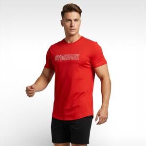 Gymshark Men’s Red Training Performance Shirt - Size Large -  Great Condition